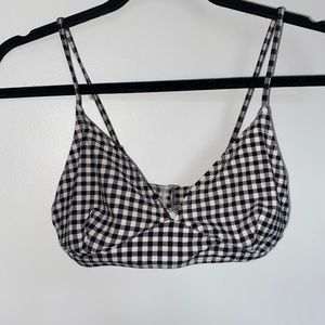 gingham bikini top